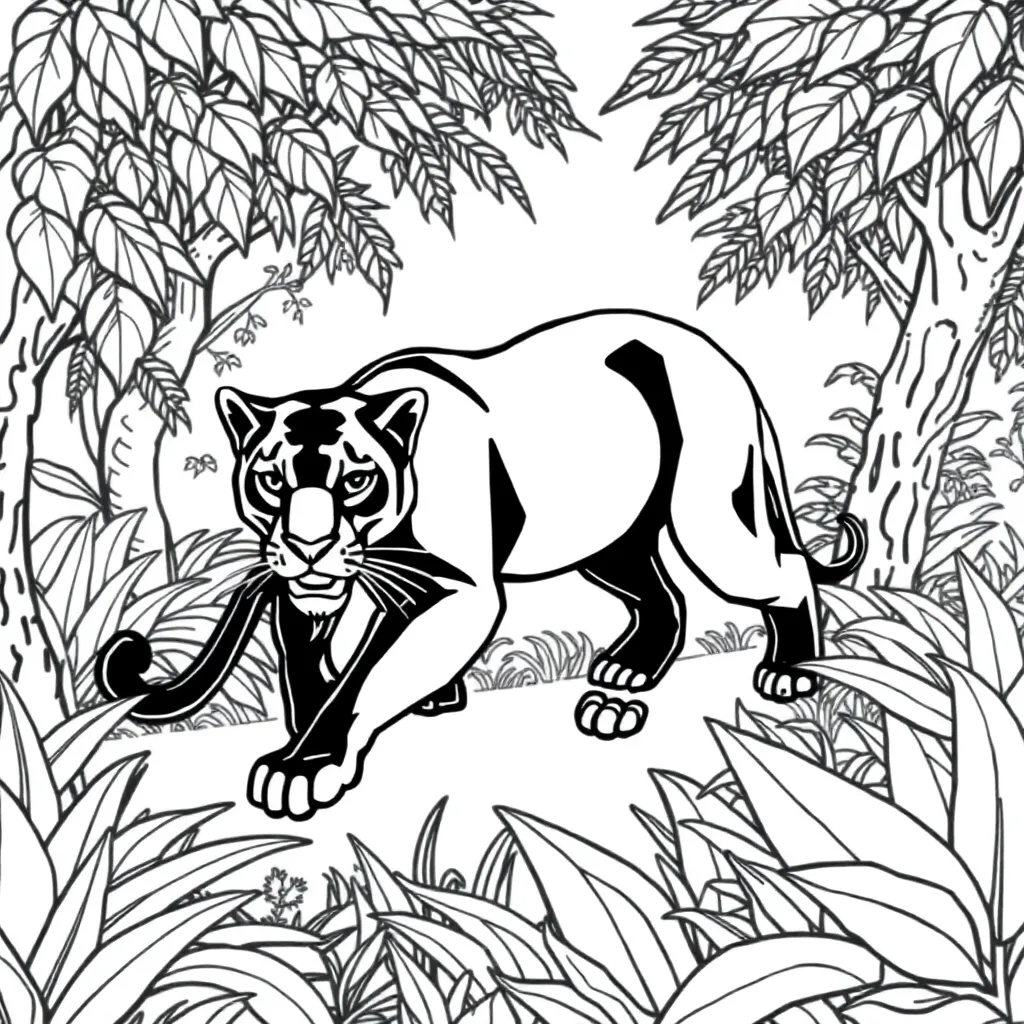Black Panther coloring page