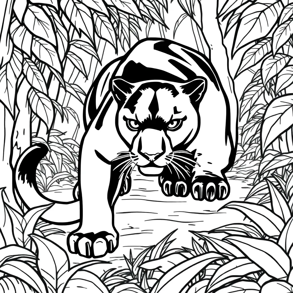 Black Panther coloring page