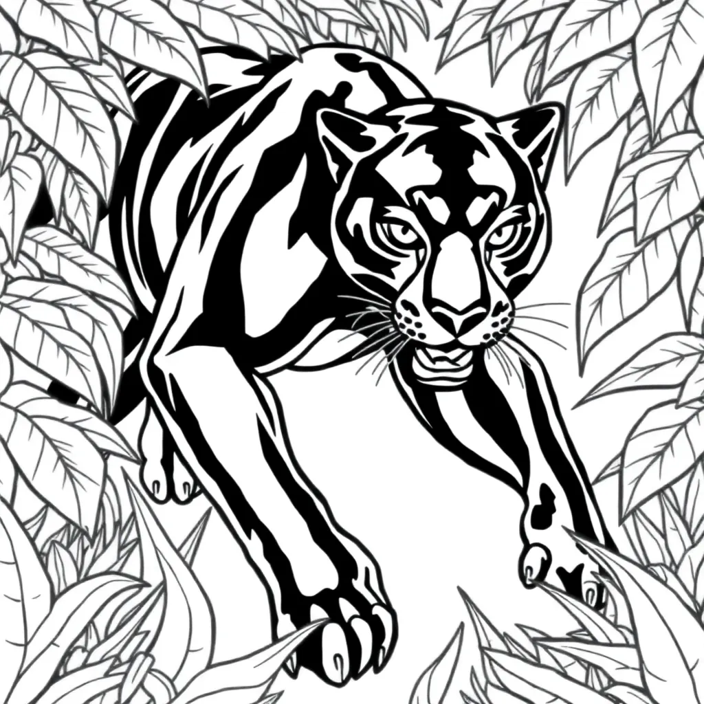 Black Panther coloring page
