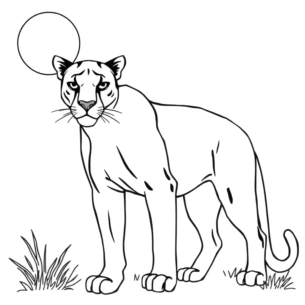 Black Panther coloring page