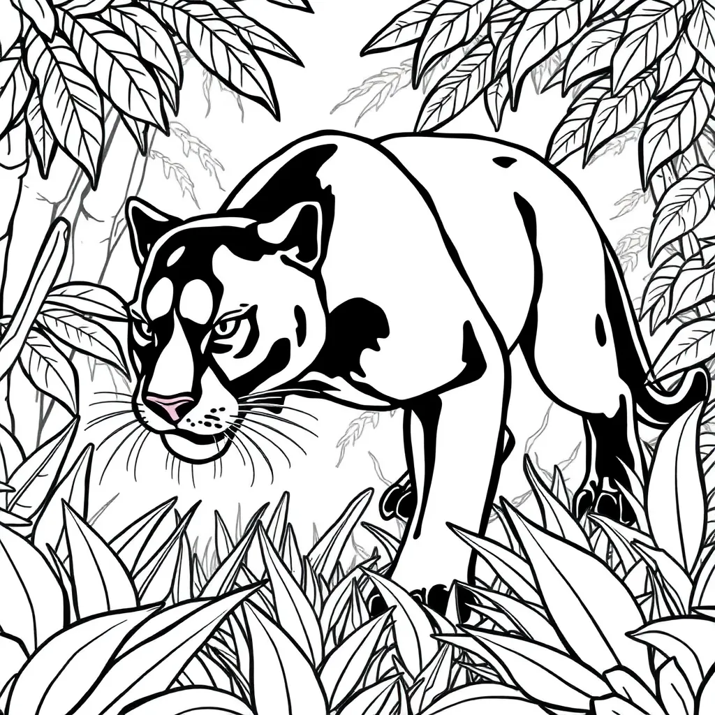 Black Panther coloring page