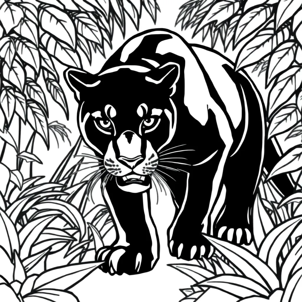 Black Panther coloring page