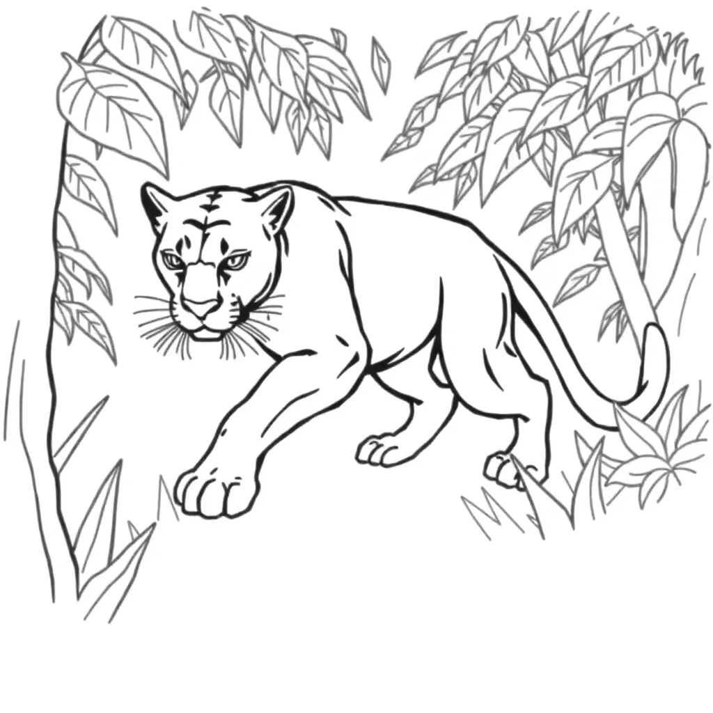 Black Panther coloring page