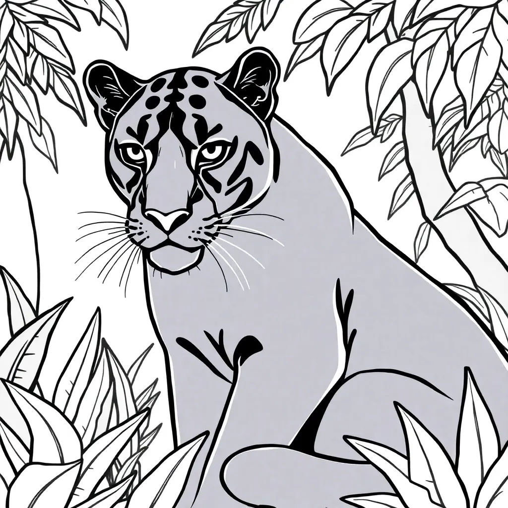 Black Panther coloring page