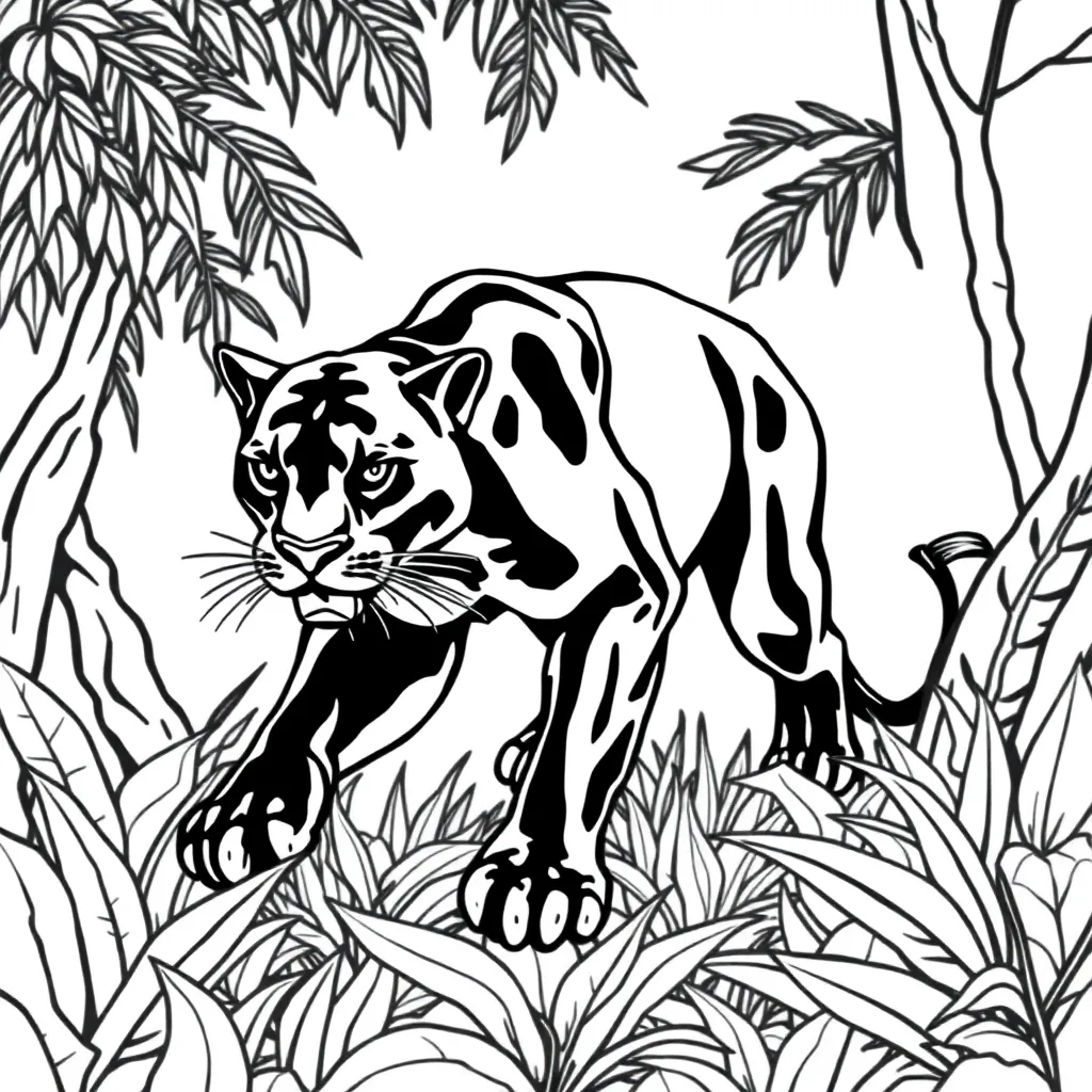 Black Panther coloring page