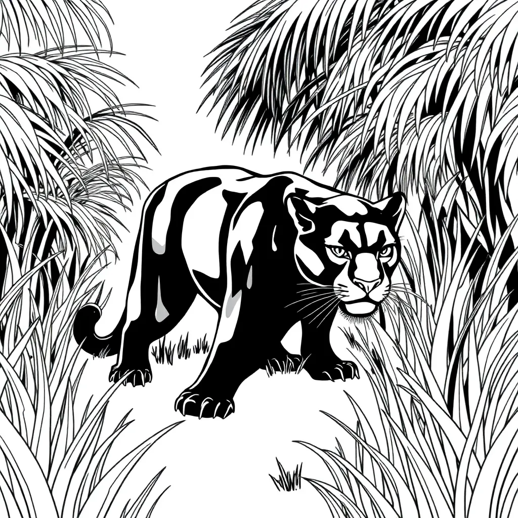 Black Panther coloring page
