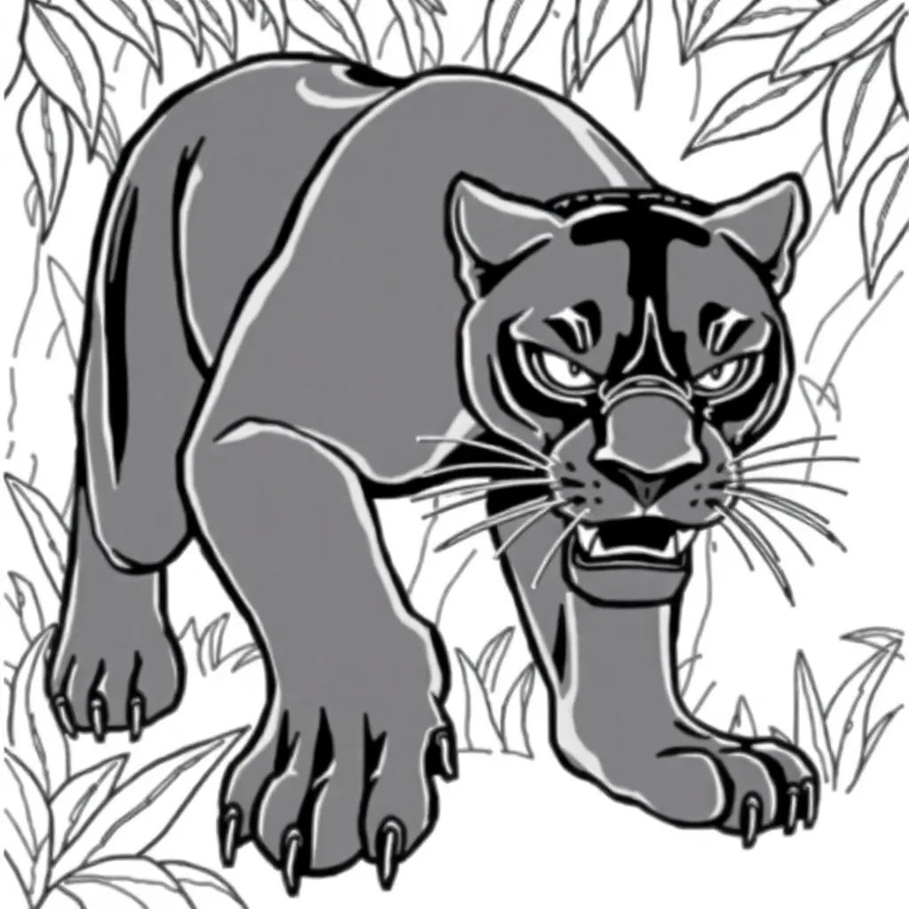 Black Panther coloring page