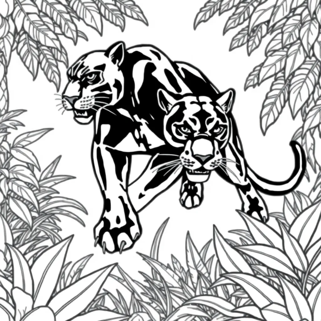 Black Panther coloring page