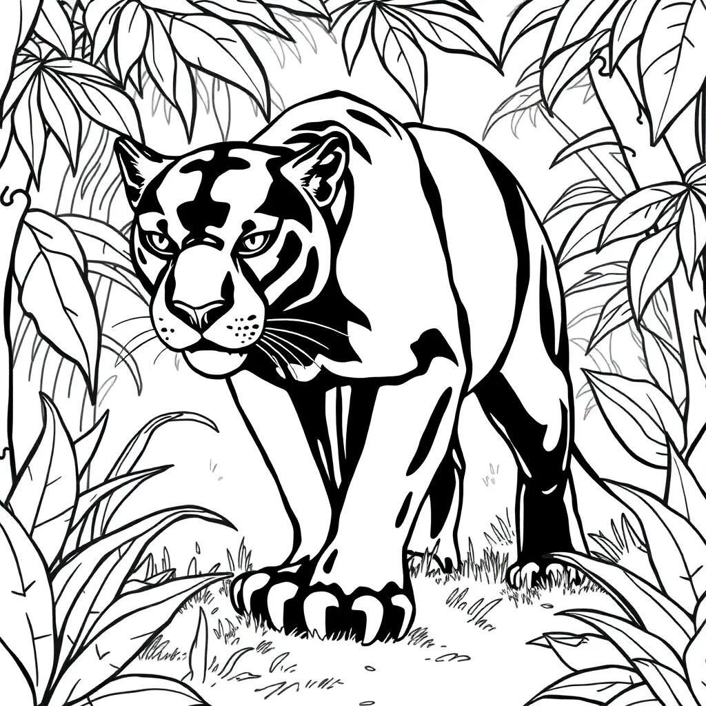 Black Panther coloring page