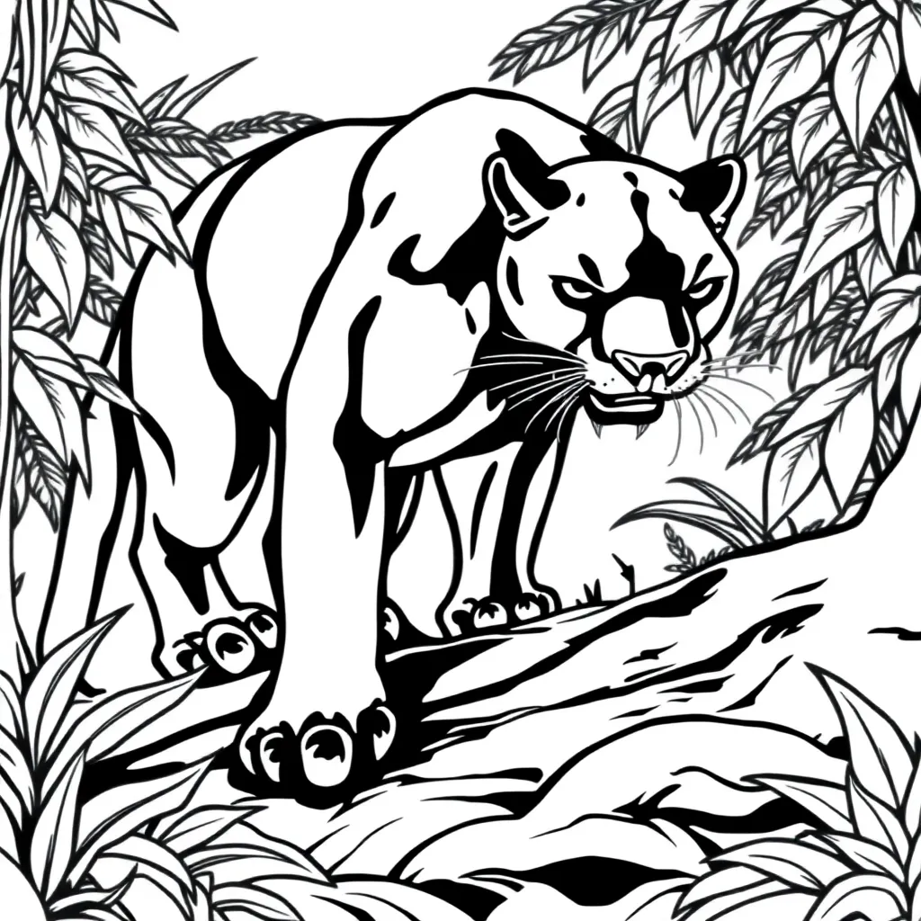 Black Panther coloring page