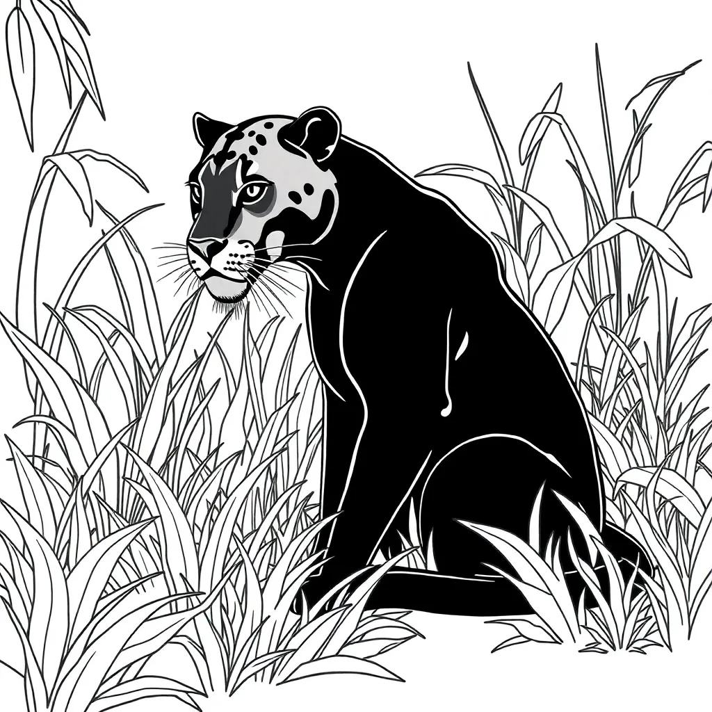 Black Panther coloring page