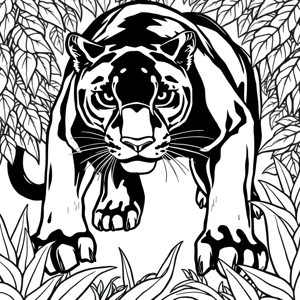 Black Panther coloring page