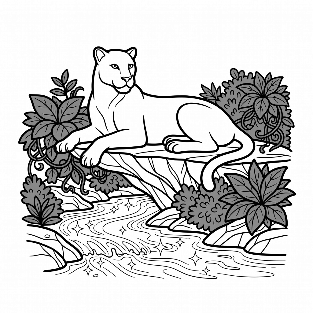 Black Panther coloring page