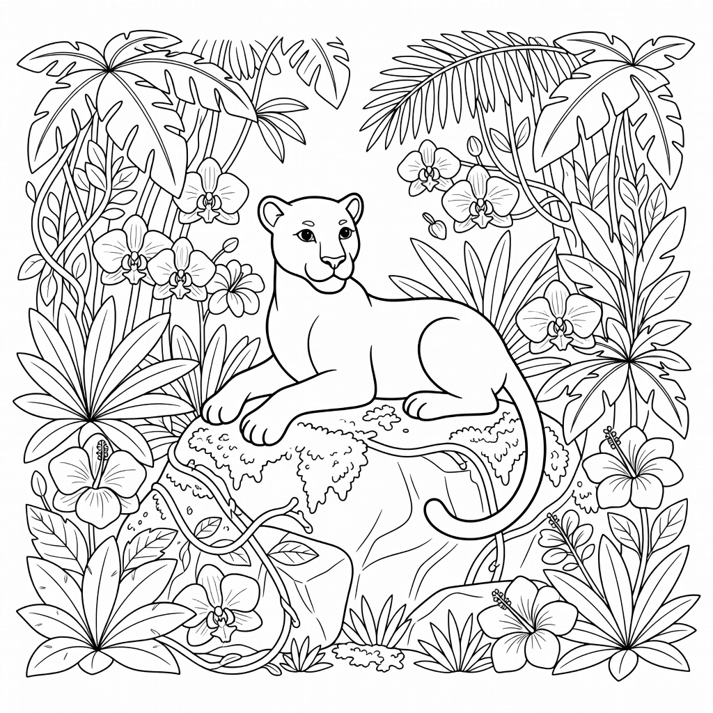 Black Panther coloring page