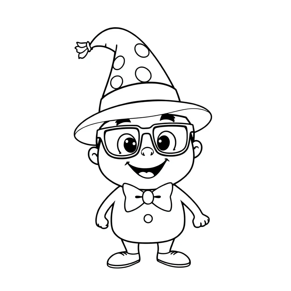 Blippi coloring page