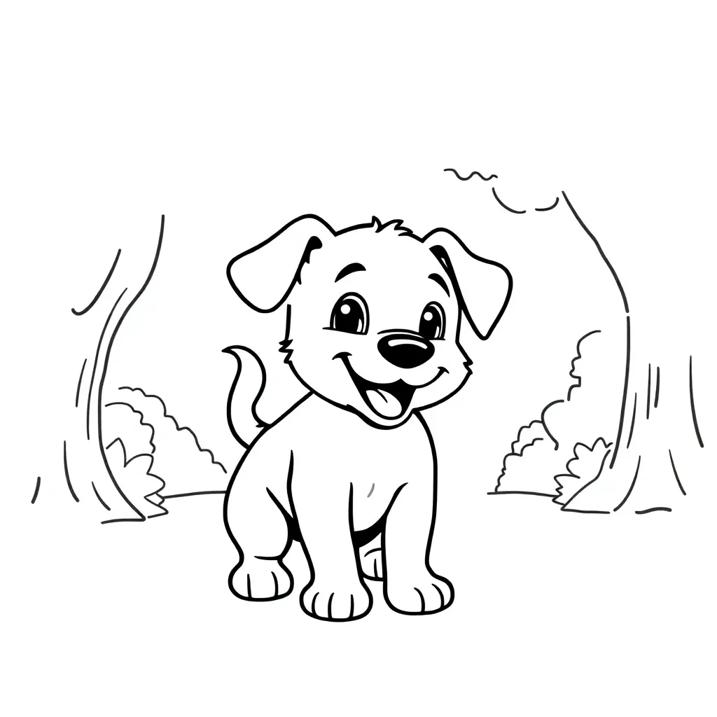 Bluey coloring page