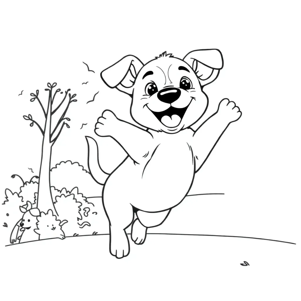 Bluey coloring page