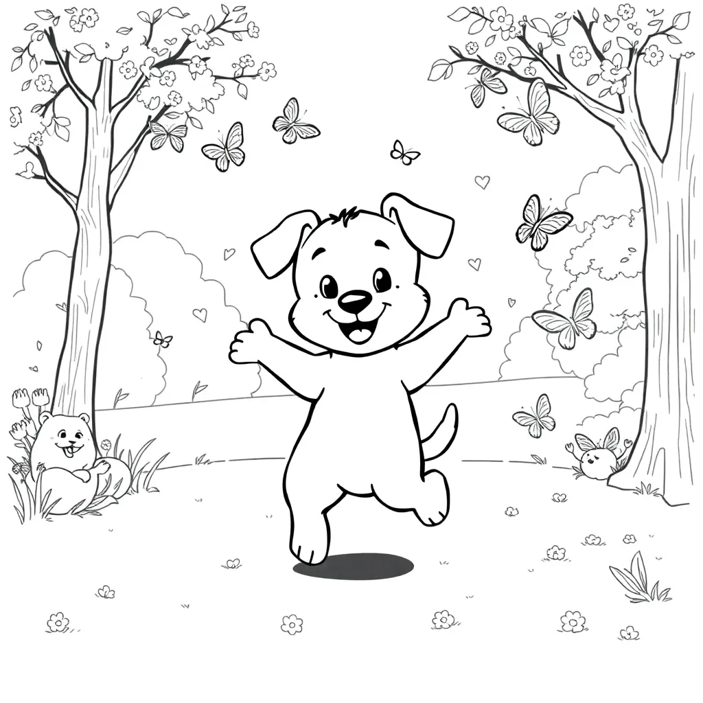 Bluey coloring page
