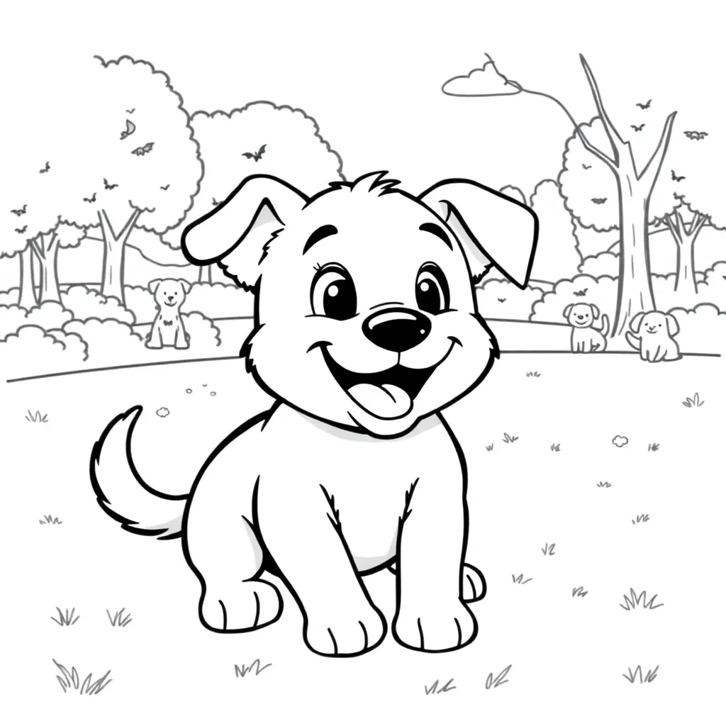 Bluey coloring page
