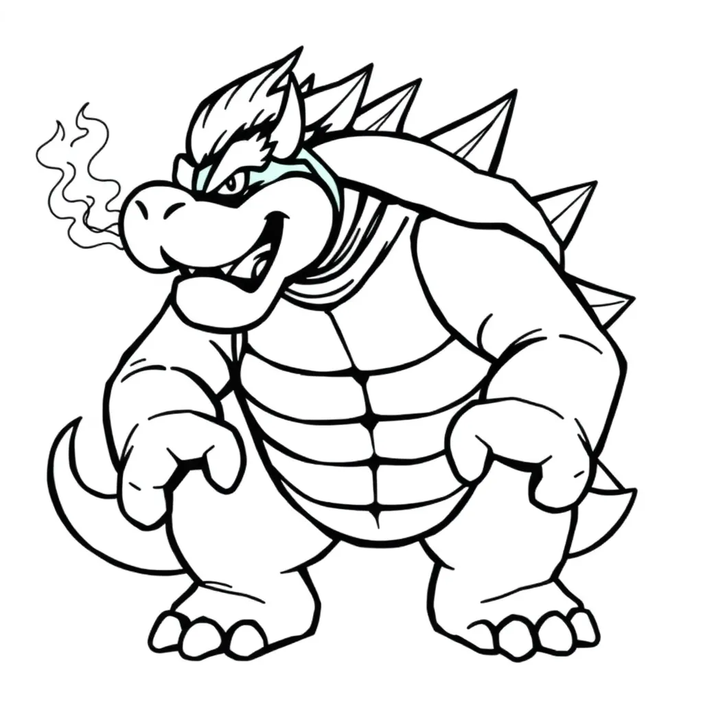 Bowser coloring page