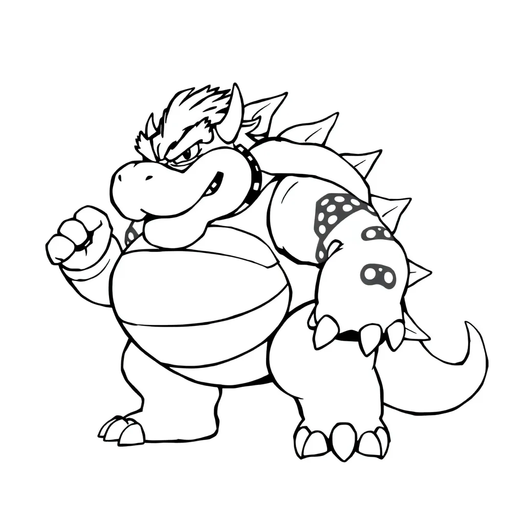 Bowser coloring page