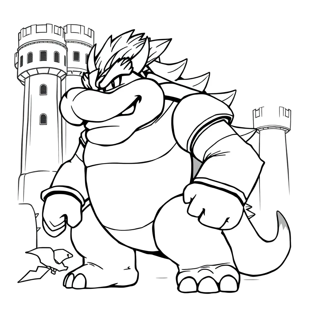 Bowser coloring page