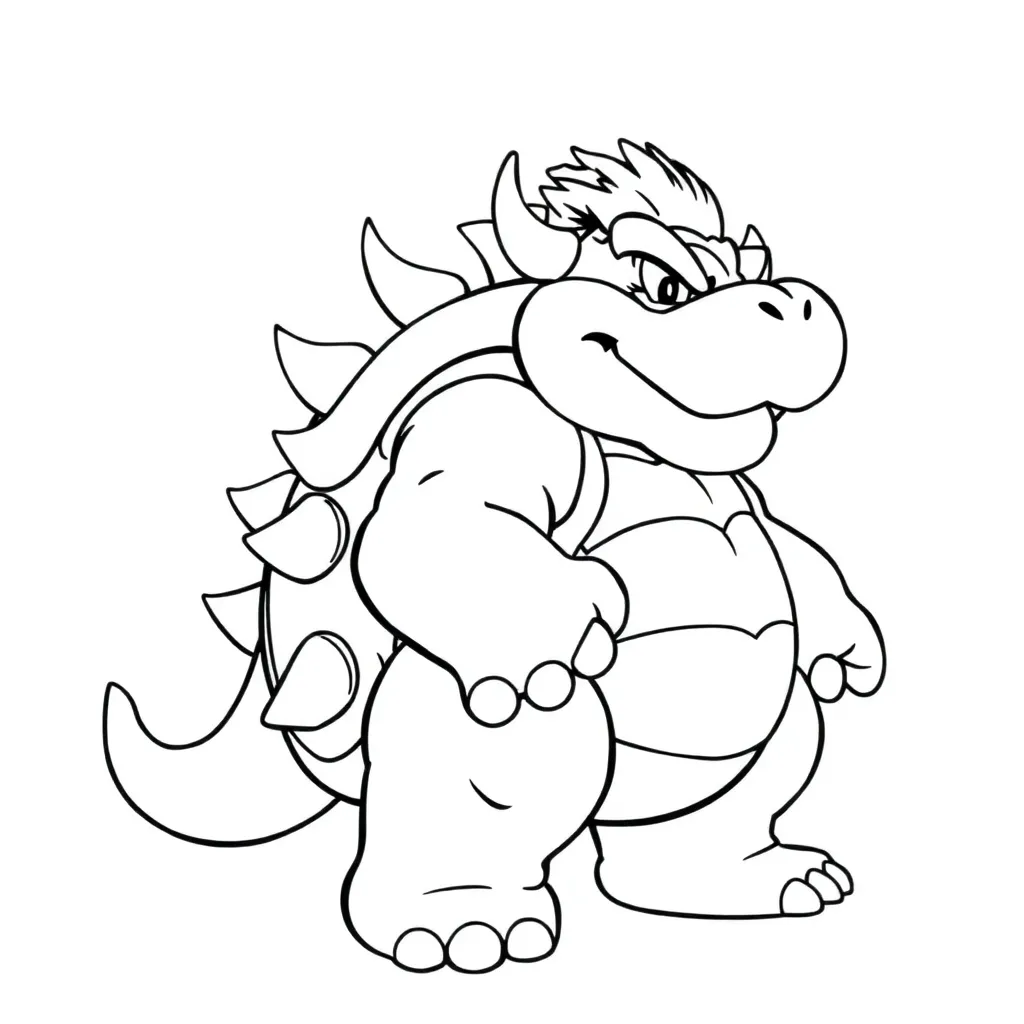 Bowser coloring page