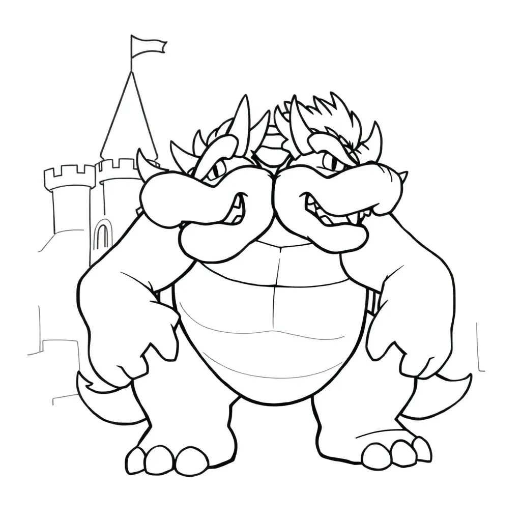 Bowser coloring page
