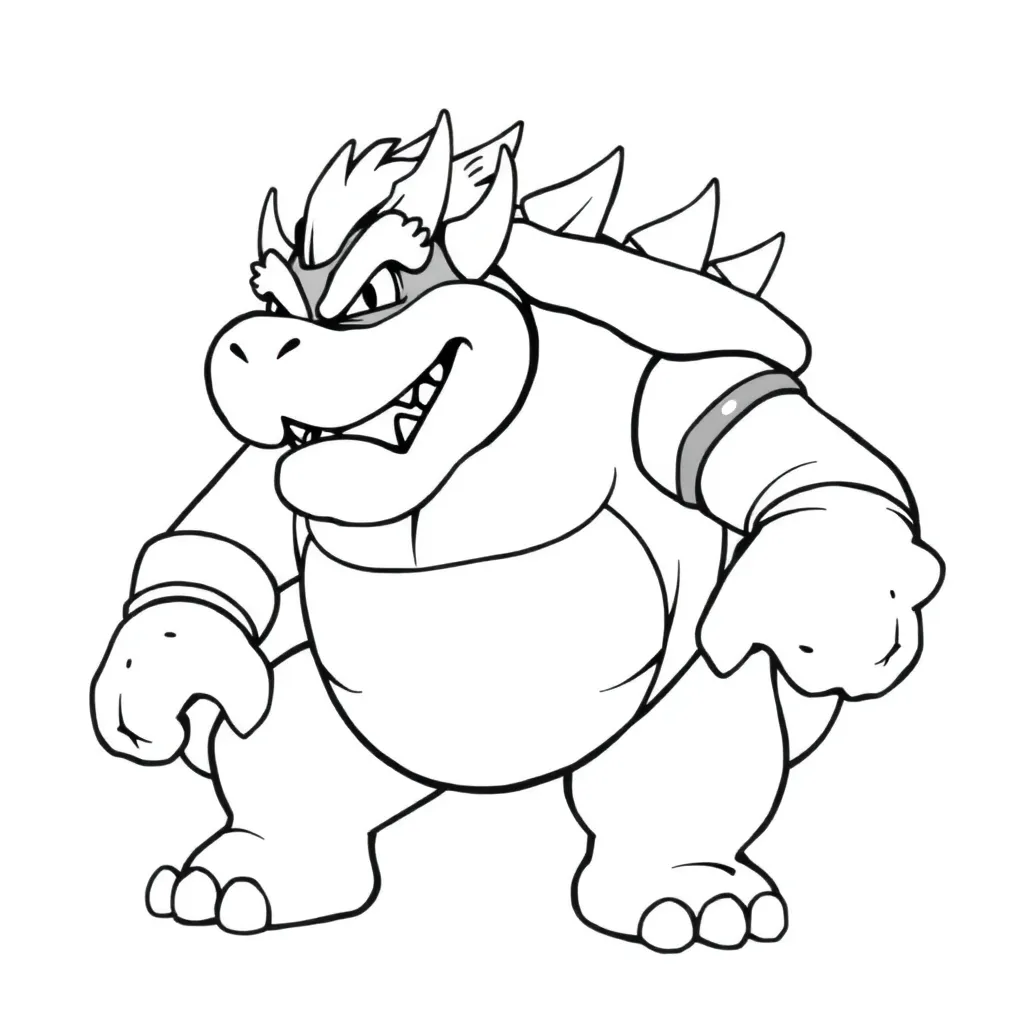 Bowser coloring page