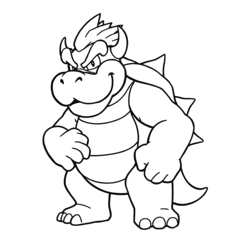 Bowser coloring page