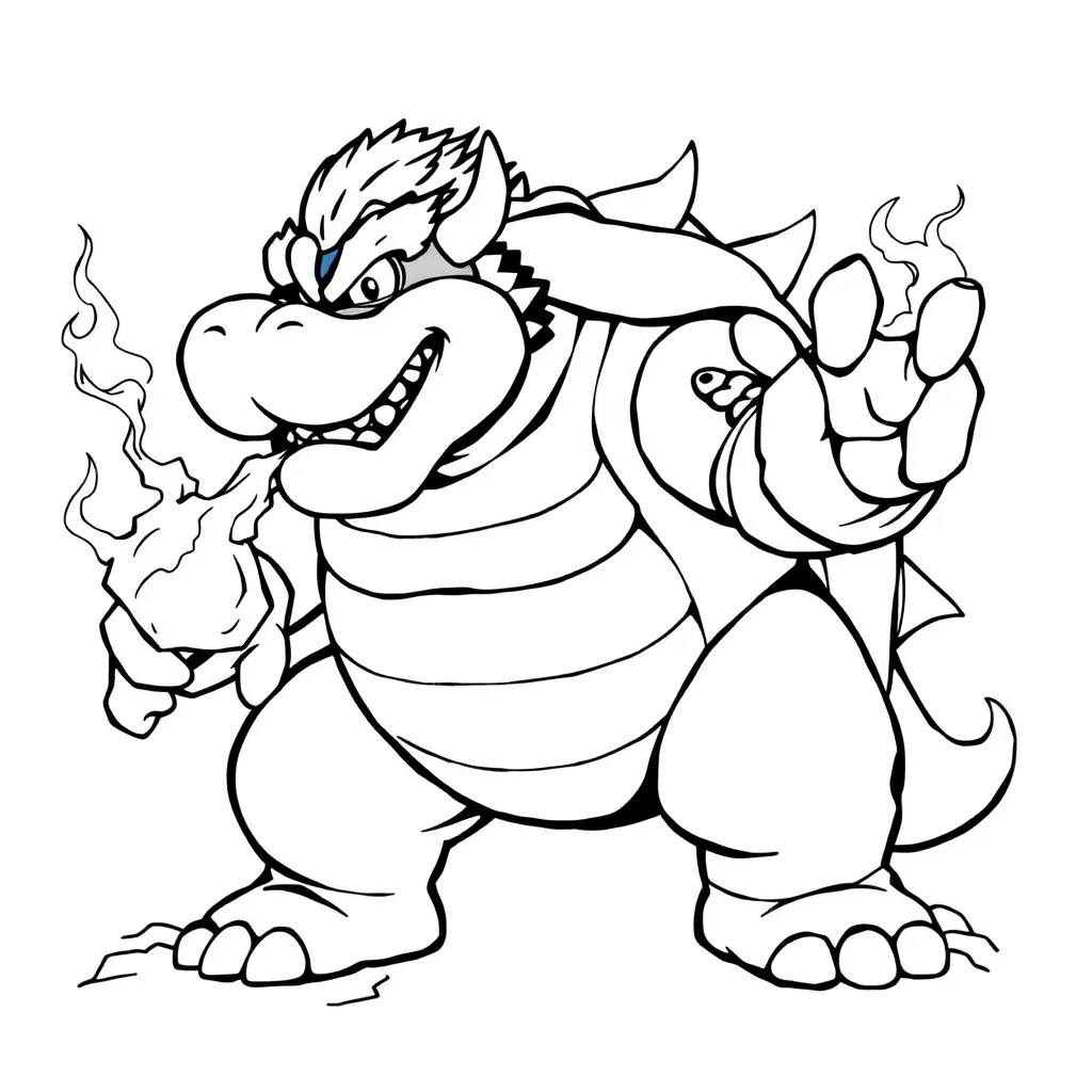 Bowser coloring page