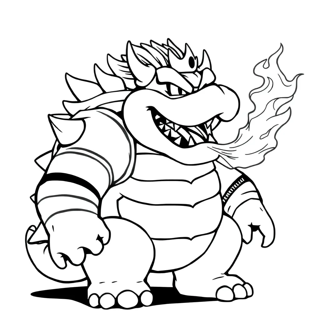 Bowser coloring page