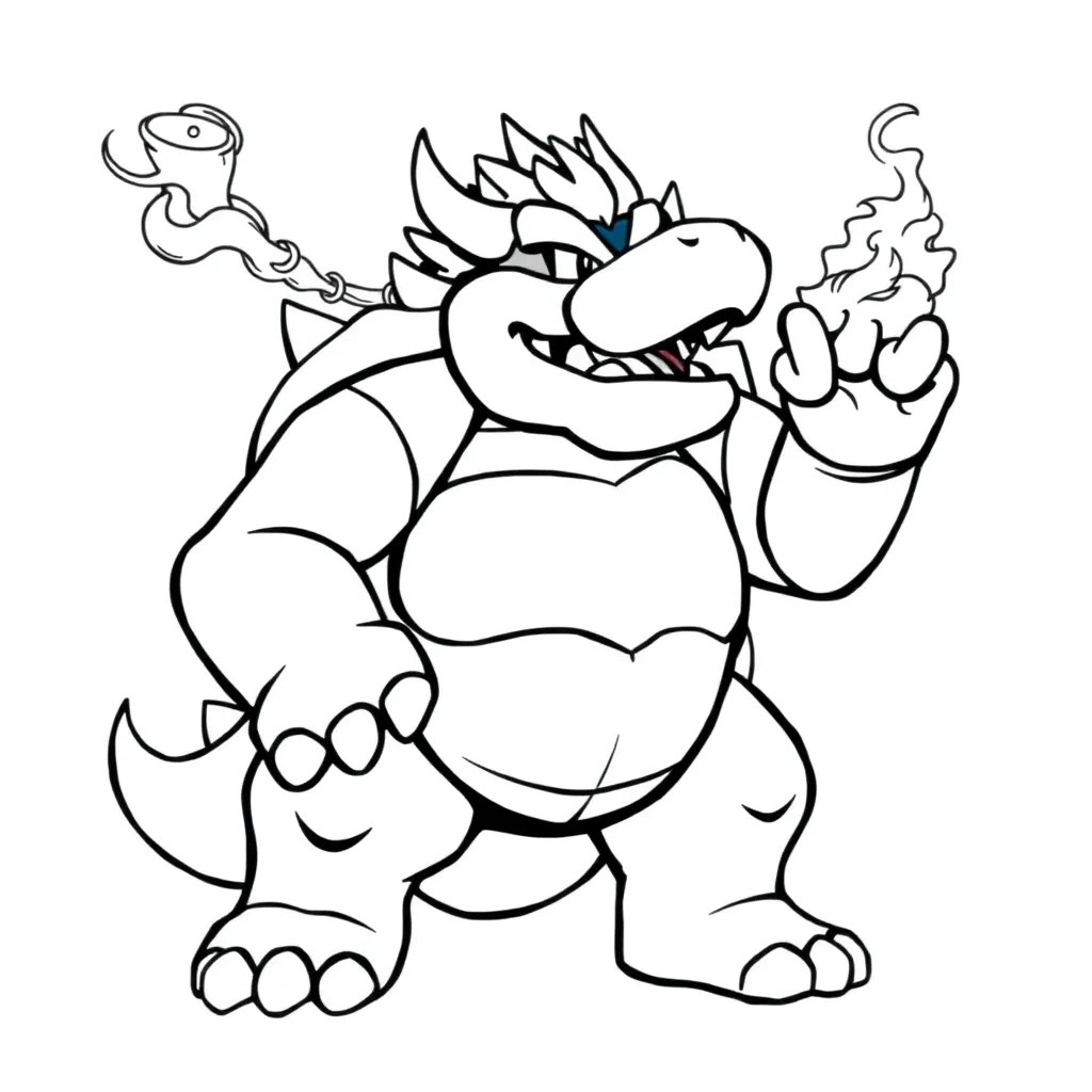 Bowser coloring page