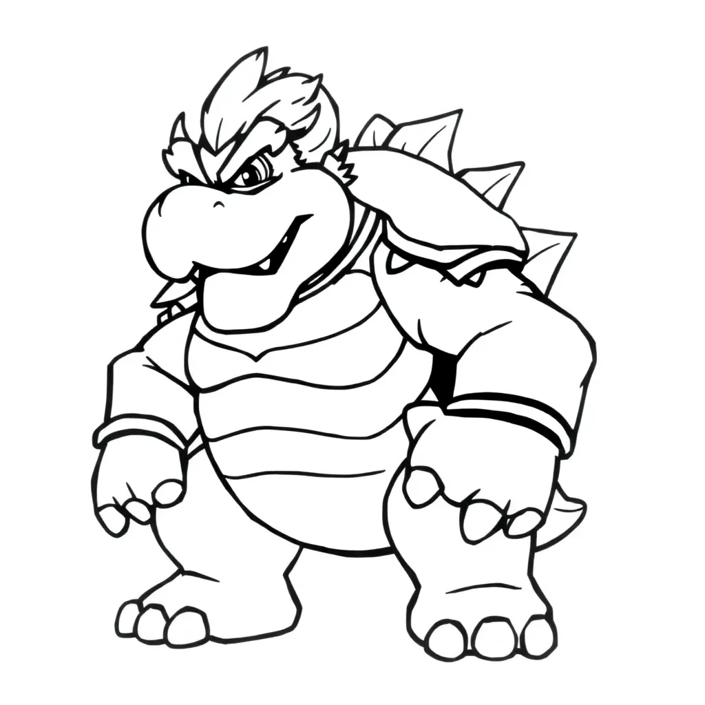 Bowser coloring page