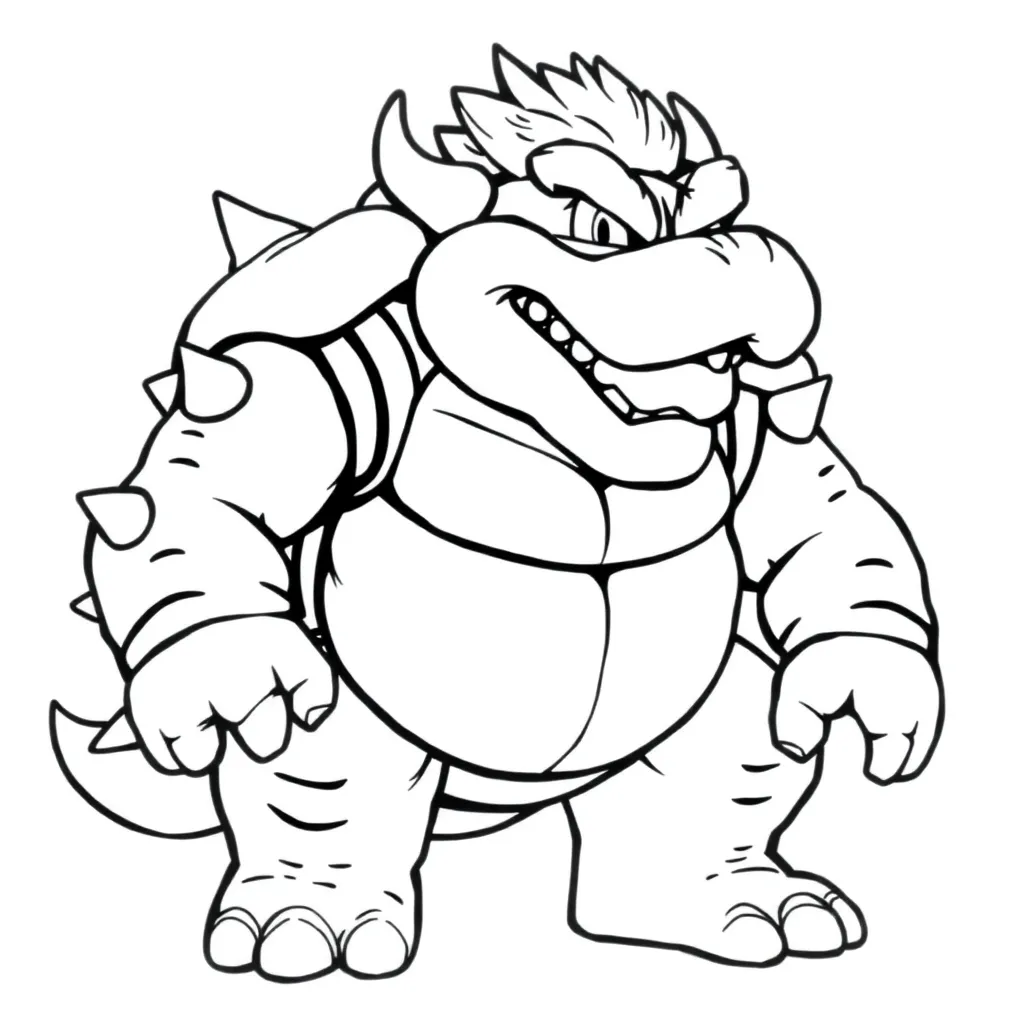 Bowser coloring page