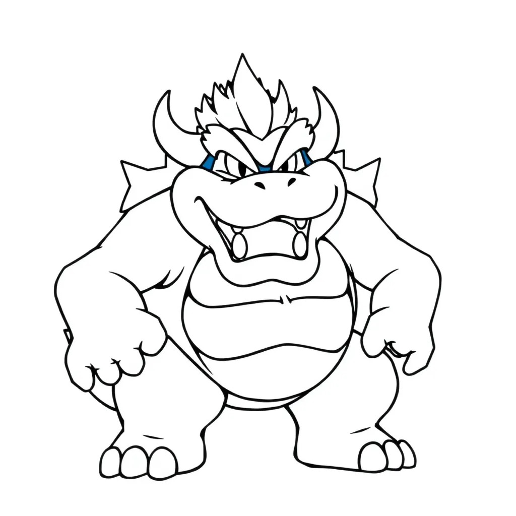 Bowser coloring page