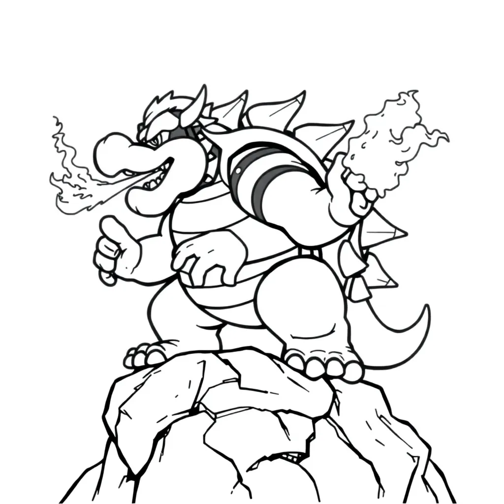 Bowser coloring page