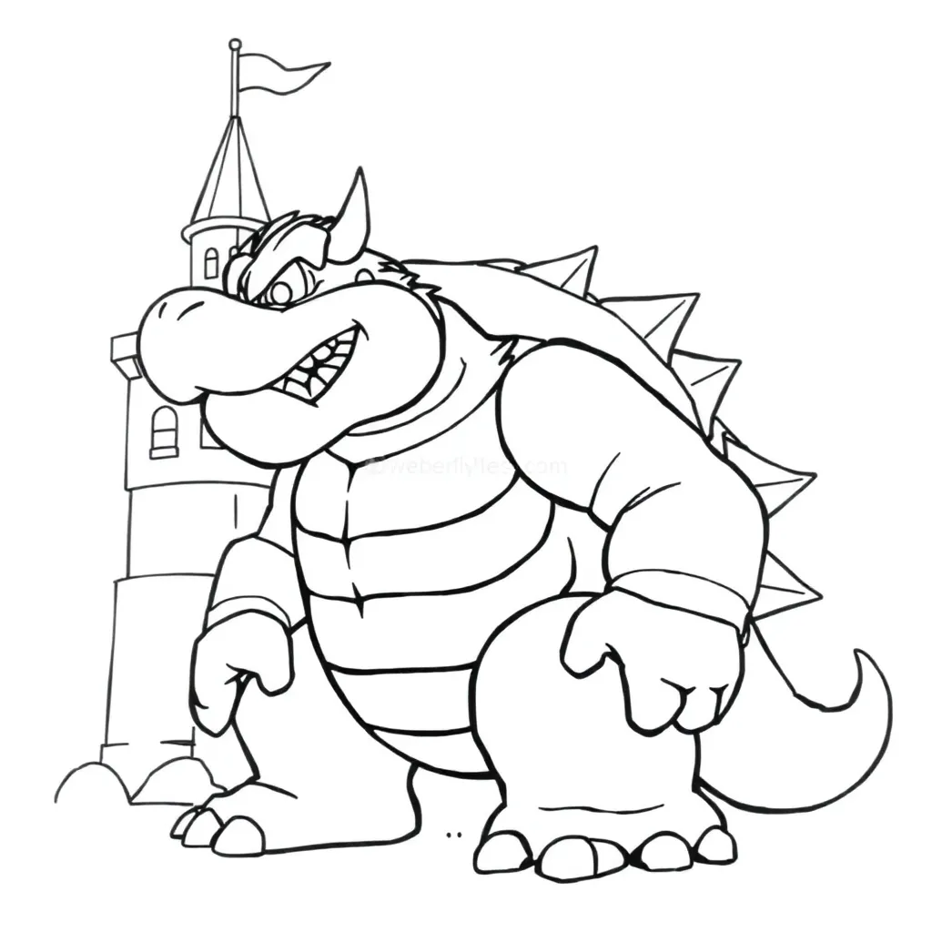 Bowser coloring page