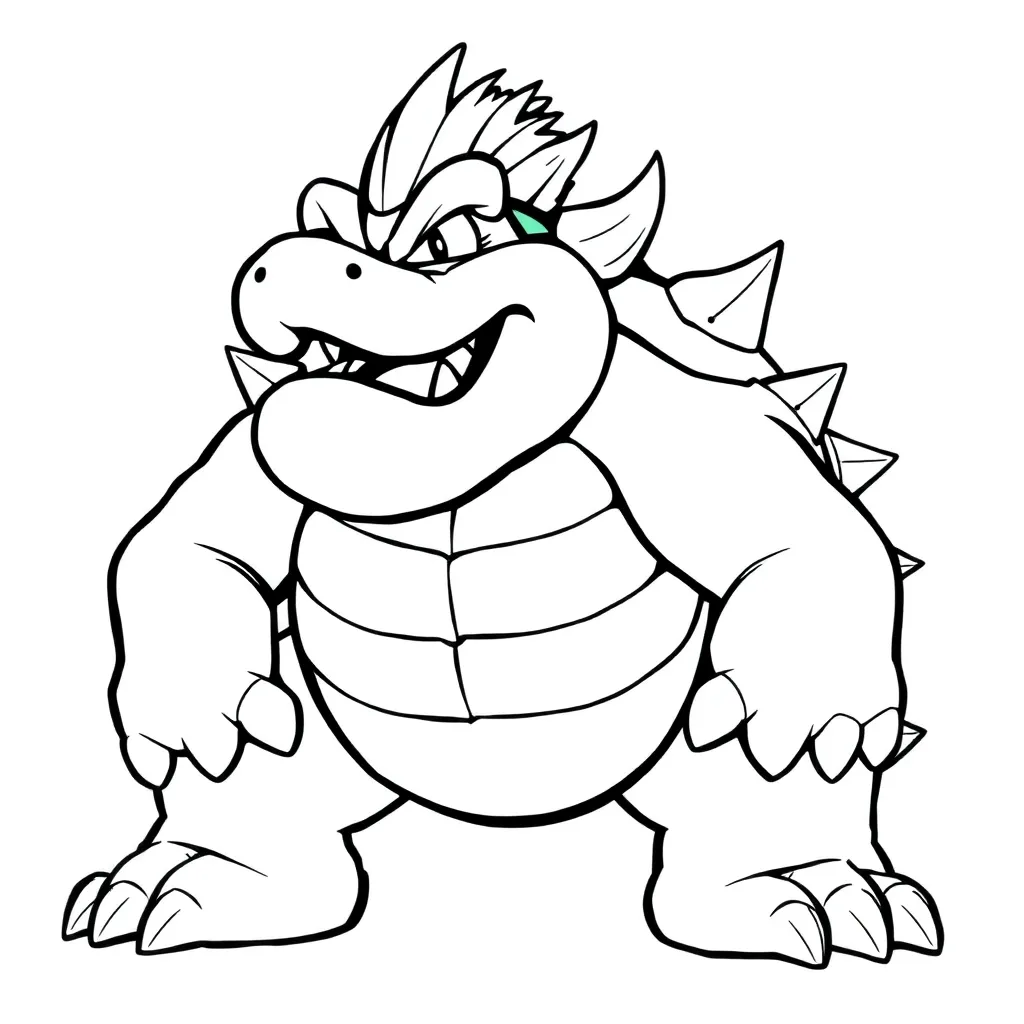 Bowser coloring page