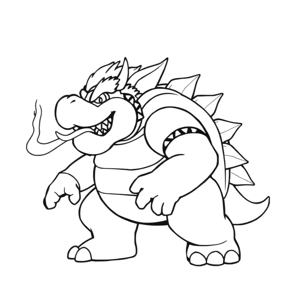 Bowser coloring page