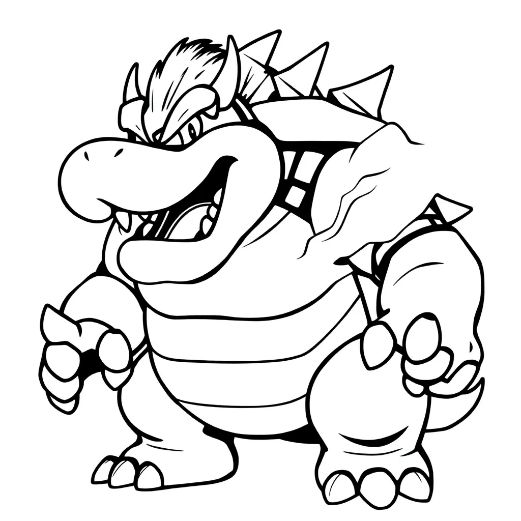 Bowser coloring page