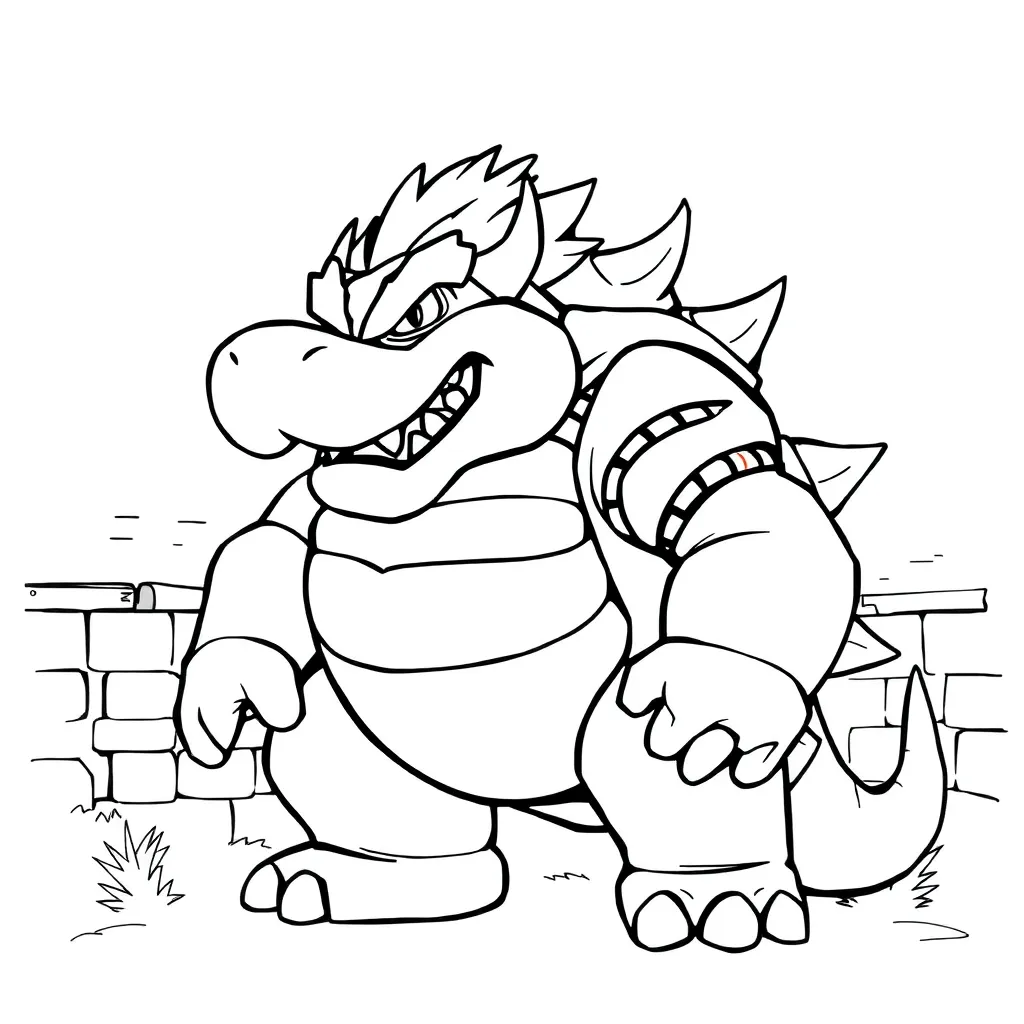 Bowser coloring page