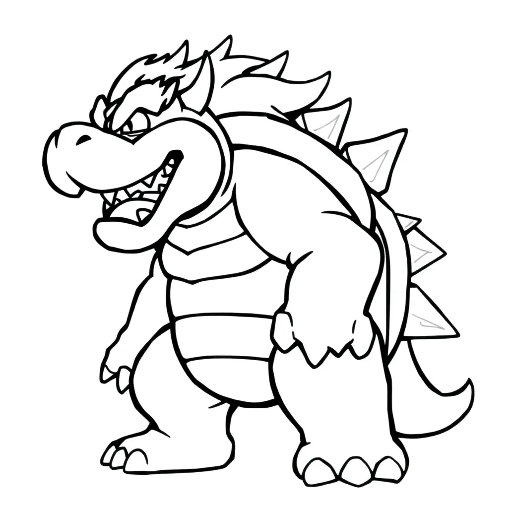 Bowser coloring page