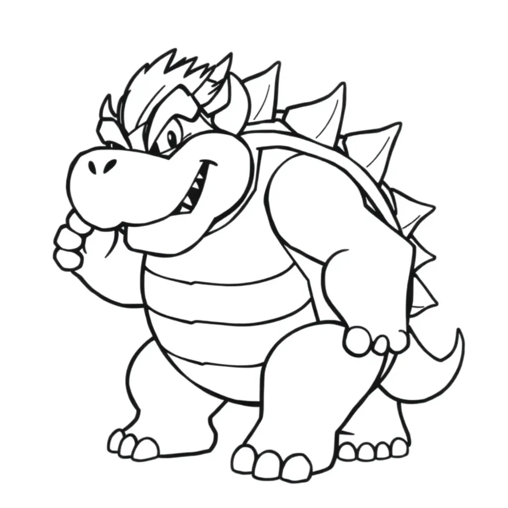 Bowser coloring page