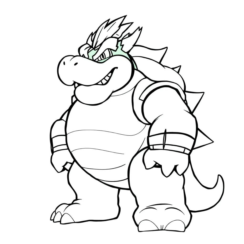 Bowser coloring page
