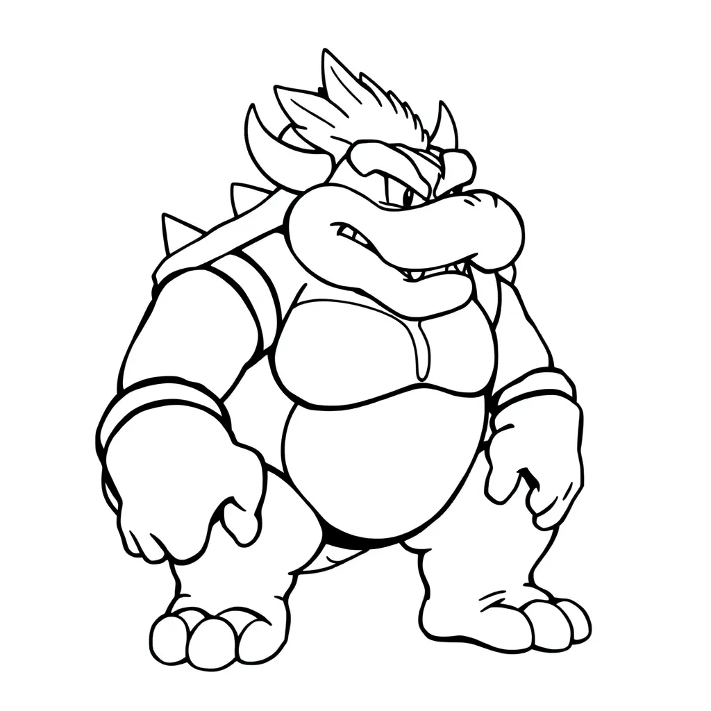 Bowser coloring page