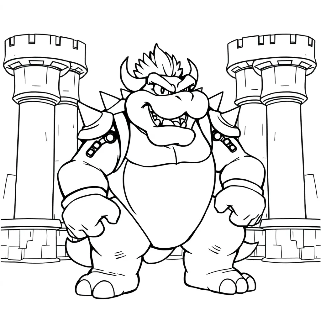 Bowser coloring page
