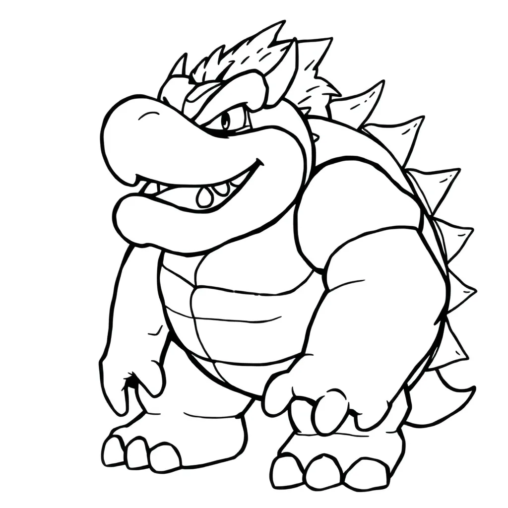 Bowser coloring page