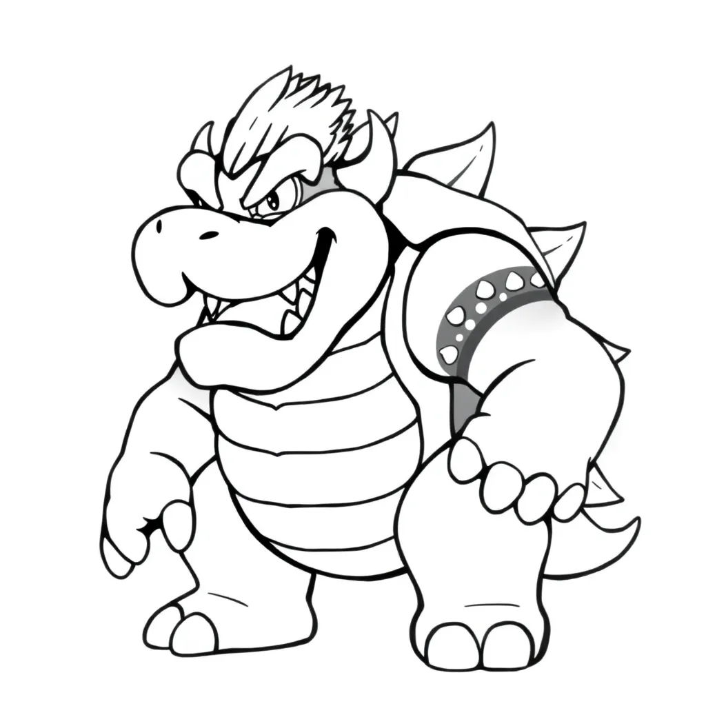 Bowser coloring page