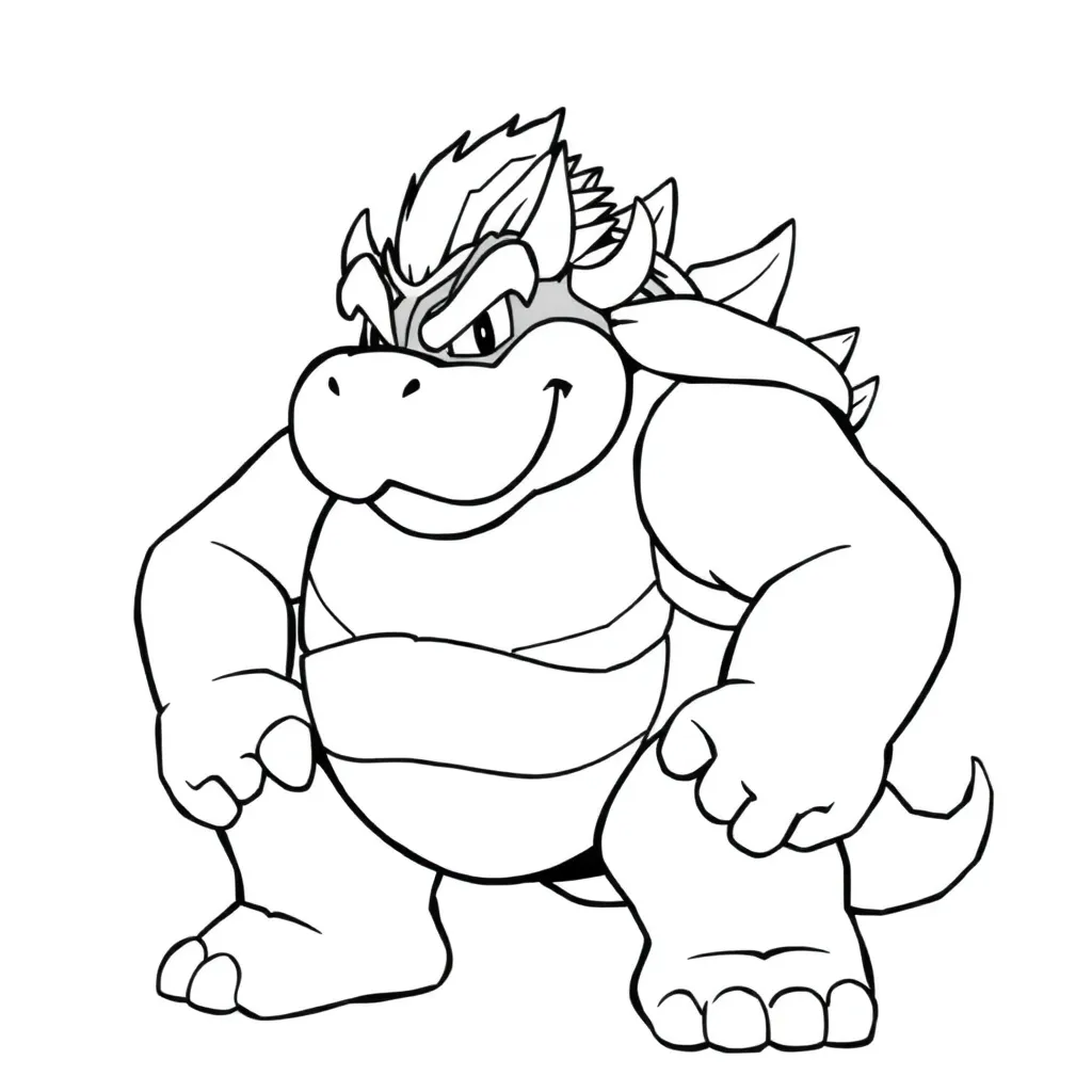 Bowser coloring page